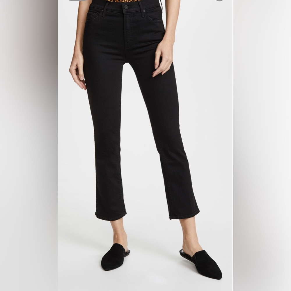 Mother The Insider Crop Not Guilty Crop Jeans in black